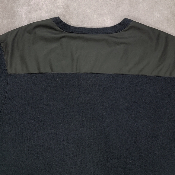 Theory Men's Black Wool Blend Crew Neck Pullover Sweater - Picture 7 of 11